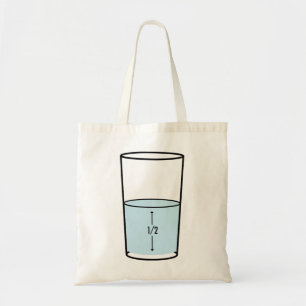 Half Volledig glas - optimisme Tote Bag