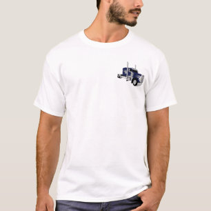 Half vrachtwagen donkerblauw t-shirt
