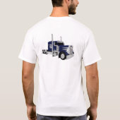 Half vrachtwagen donkerblauw t-shirt (Achterkant)