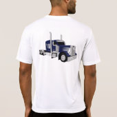 Half vrachtwagen donkerblauw t-shirt (Achterkant)