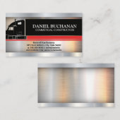 Half vrachtwagen | Logistiek | Metaal Industrieel Visitekaartje (Voorkant / Achterkant)