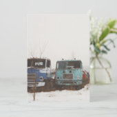 half vrachtwagens briefkaart (Staand voorkant)