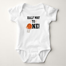 Half Way to One Basketbalshirt, Halftime, Baby