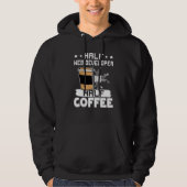 Half Web Developer Half Coffee Hoodie (Voorkant)