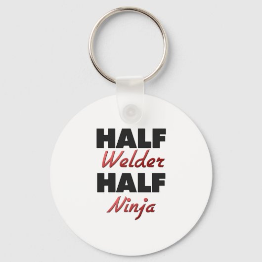 Half Welder Half Ninja Sleutelhanger (Voorkant)