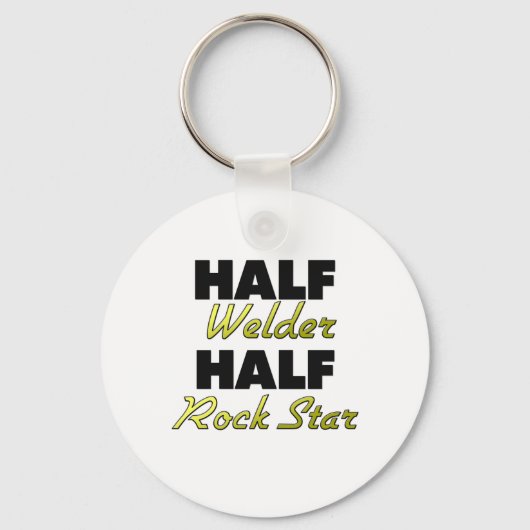 Half Welder Half Rock Star Sleutelhanger (Voorkant)