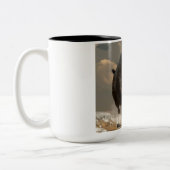 Half White Bison Tweekleurige Koffiemok (Links)