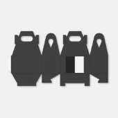 half white half black, half black half white bedankdoosjes (Uitgevouwen)