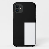 half white half black, half black half white Case-Mate iPhone case (Achterkant)