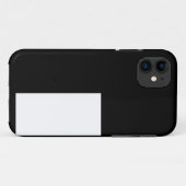 half white half black, half black half white Case-Mate iPhone case (Achterkant (horizontaal))