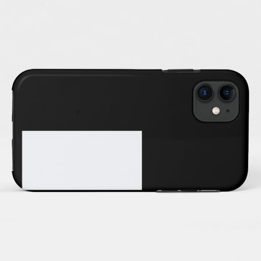 half white half black, half black half white Case-Mate iPhone case (Achterkant (horizontaal))