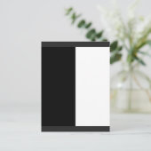 half white half black, half black half white feestdagenkaart (Staand voorkant)