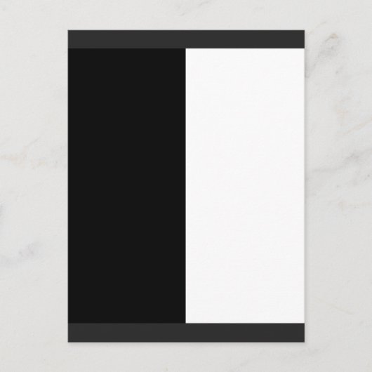 half white half black, half black half white feestdagenkaart (Voorkant)