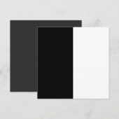 half white half black, half black half white kaart (Voorkant / Achterkant)