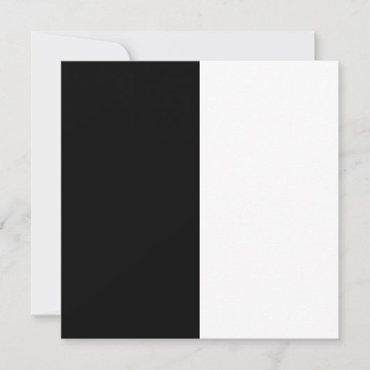 half white half black, half black half white kaart (Voorkant)