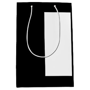 half white half black, half black half white medium cadeauzakje
