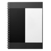 half white half black, half black half white notitieboek (Voorkant)