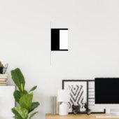 half white half black, half black half white poster (Thuiskantoor)