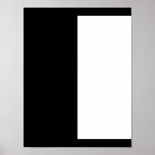 half white half black, half black half white poster (Voorkant)