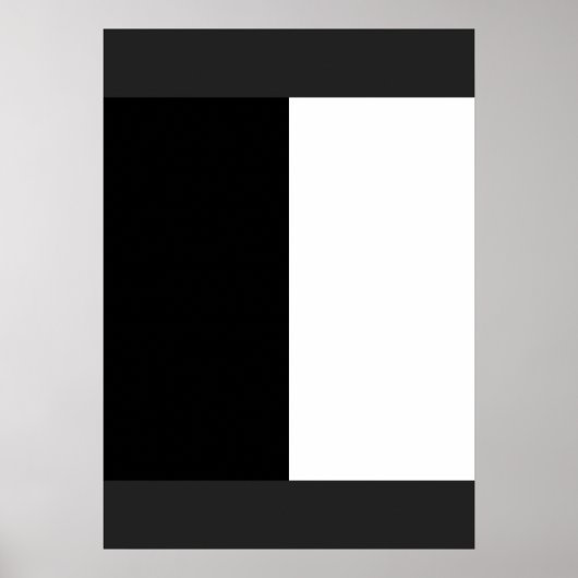 half white half black, half black half white poster (Voorkant)