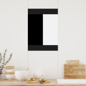 half white half black, half black half white poster (Keuken)