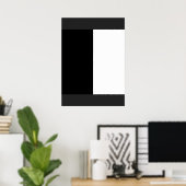 half white half black, half black half white poster (Thuiskantoor)