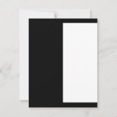 half white half black, half black half white save the date (Voorkant)