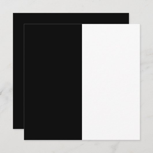 half white half black, half black half white save the date (Voorkant / Achterkant)