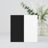 half white half black, half black half white save the date (Staand voorkant)