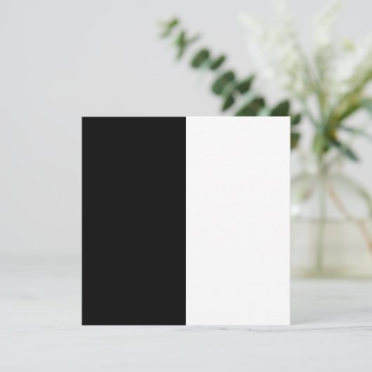 half white half black, half black half white save the date (Staand voorkant)