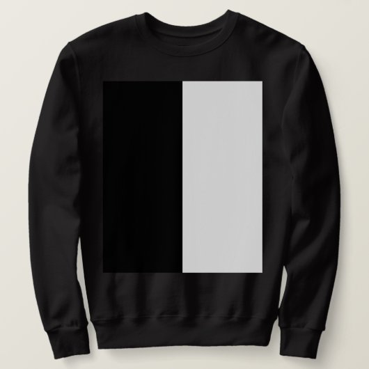 half white half black, half black half white trui (Design voorkant)