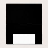 half white half black, half black half white visitekaartje (Buitenkant ongevouwen)