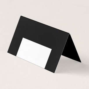 half white half black, half black half white visitekaartje