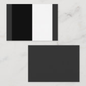 half white half black, half black half white visitekaartje (Voorkant / Achterkant)
