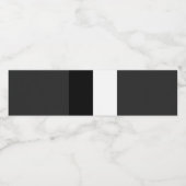 half white half black, half black half white waterfles etiket (Enkel label)