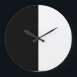 half wit half zwart, half zwart half wit grote klok<br><div class="desc">halve witte halve zwarte helft zwart, halfwitte zwart, zwart en wit, zwart en wit, gespleten zwart en wit, half en wit, half en half, unus annus, unus, anus, zwart, wit, half, schattig, , mode, half wit, half zwart, half wit en zwart, contrast, kleur, kleur, kleuren, zwarte witte horizontale strepen, zwarte...</div>