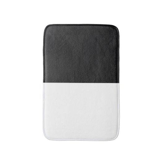 half wit zwart badmat (Voorkant Verticaal)