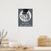 Half Wolf Half herenman 16 x 20 inch Poster (Matte (Keuken)