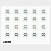 Half Zombie Slayer Ronde Sticker (Vel)