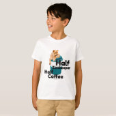 Half Zookeeper Half Koffie Leeuw T-shirt (Voorkant volledig)
