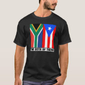 Half Zuid-Afrikaans en Puerto Ricaans erfgoed Zuid T-shirt (Voorkant)