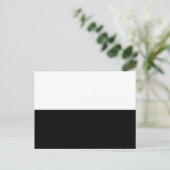 Half zwart briefkaart (Staand voorkant)