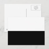 Half zwart briefkaart (Voorkant / Achterkant)
