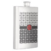 Half zwart half wit polka stippen met monogram flacon (Rechts)
