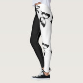 Half zwart half wit vlinder leggings (Links)