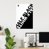 Half zwart of half wit? poster (Thuiskantoor)