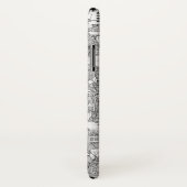 half zwart wit Case-Mate iPhone case (Achterkant / rechts)