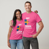 Half Zweeds is beter dan geen grappig Zweden T-shirt (Unisex)