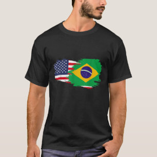 HalfAmerikaans Braziliaans meisje Verenigde Staten T-shirt