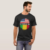 HalfAmerikaans Halan Amerikaans Vlag Mali T-shirt (Voorkant volledig)